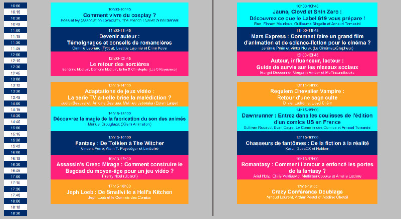 Paris Fan Festival 2024 - Programme conférences