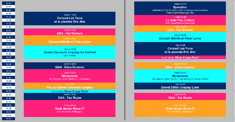 Paris Fan Festival 2024 - Programme grande scène